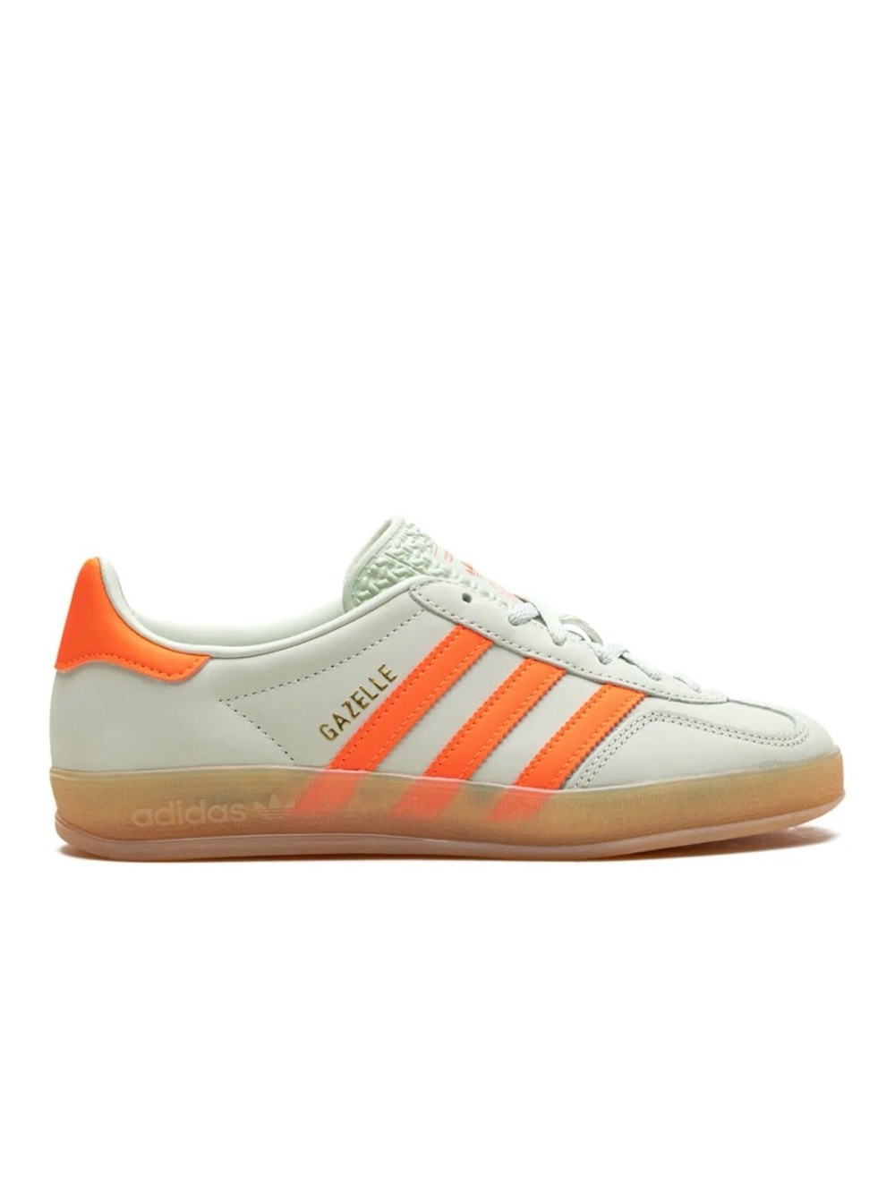 Adidas Gazelle Indoor "Linen Green/Solar Orange" sneakers